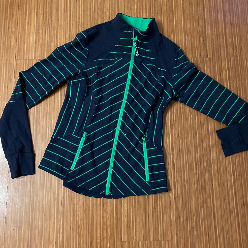 Lululemon Define Jacket Striped Navy Size 6